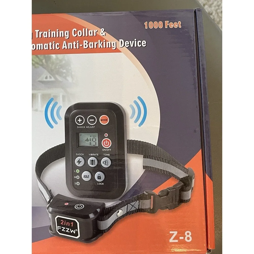 2 In 1 Dog Training Collar Automatic Anti Barking Device